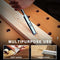 HAUTMEC 4PCS Wood Chisel Set for Woodworking, Carpentry Carving Tool with Bevel Edged Steel Blade, High Impact Handle for Woodcutting Sharpening HT0235