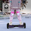 RIDEO Q3-C Hoverboard Electric self-balance Scooter 36v Lithium-ion battery DC Brushless Dual 250w hub motor UL 2272 approved UV Protection LED light – Black Matte