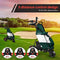 Electric Golf Trolley Foldable Push Golf Buggy Cart 3 Wheel 3 Distance Control LED Display- Black & Red