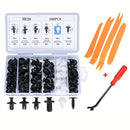 100PCS Universal Car Retainer Clips Plastic Fender Clips Set, Auto Body Bumper Fastener Push Pin Rivet Car Trim Clips Kit with Panel Removal Tool