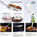 Barbecue Tool Set（with BBQ Apron）Stainless Steel Barbecue Utensils Accessories,Grill Tool Set,for Barbecue Indoor Outdoor,Party and Picnic,BBQ Grill Utensils Perfect Gift for Men and Women