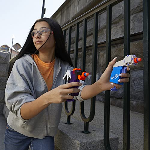 Nerf MicroShots Minecraft Ender Dragon and Elder Guardian Mini Blaster 2-Pack, 4 Nerf Elite Darts, Pull to Prime Handle, Amazon Exclusive