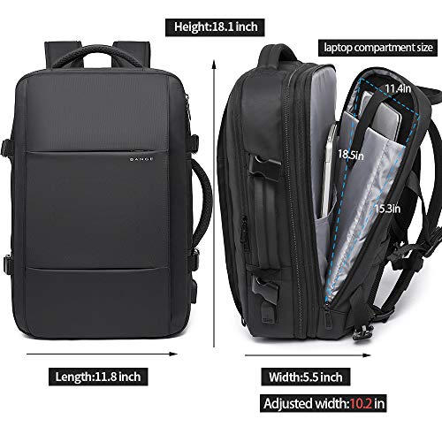 35L Travel Backpack,Flight Approved Carry On Backpack for International Travel Bag, Water Resistant Durable 17-inch Laptop Backpacks,Large Daypack Business Weekender Luggage Backpack for Men Women â€¦