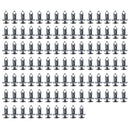 100PC For Transporter T4 T5 T6 Longer Long Trim Panel Clips Grey Carpet Lining Plastic Retainer Rivets Auto Bumper Fasteners Fixing Buckles Fixed Clamp Car replacement accessories parts repair