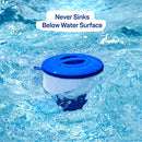 Floating Chlorine Dispenser for Pools Fits 3" Tablets - Pool Chlorine Floater with Adjustable Flow Vents Balanced Chemical Dispenser [3 Tablet Capacity] 7" Diameter Floater