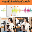 DEKIRU White Sound Proof Foam Panels 18 PACK, Acoustic Panels Self-Adhesive, Square 45° Edge designed Sound Proof panels For Walls, Wall Panels For Interior Wall Decor, Home Studio and Office