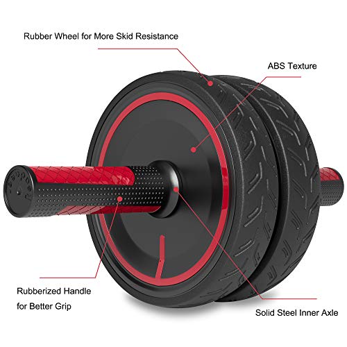 Readaeer Ab Roller Wheel Abdominal Exercise for Home Gym Fitness Equipment