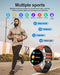 LIGE Smart Watch,1.3" Full Touch Screen Bluetooth Call Fitness Tracker with Heart Rate Sleep Monitor Blood Pressure IP67 Waterproof Sport Stainless Steel Mens Watches for iOS Android,Black, le black, men standard, fashion casual dress classic business