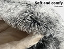 PaWz Pet Dog Calming Bed Warm Soft Plush Sleeping Removable Cover Washable L