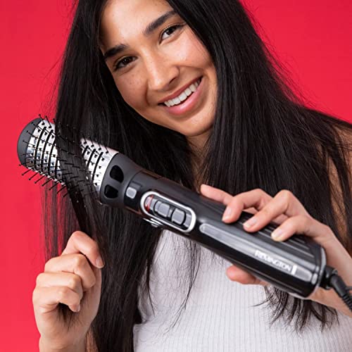 Remington Amaze Smooth and Volume Air Styler, AS1220AU, 5-In-1 (Blow-dry, Curl, Wave, Straighten, and Volumise), 3 Speed and Heat Settings, Ionic Conditioning for a Frizz-Free Shine, Black