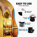 Koreal Ice Ball Maker,6cm Round Ice Ball Cube Trays,Whiskey Ice Ball with Storage Bag,Reusable & BPA Free,for Whiskey,Cocktails and Drinks