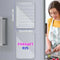 2 PCS 9"x13" Clear Weekly Meal Planner Magnetic Acrylic Board,Acrylic Magnetic Dry Erase Board for Fridge, Magnet Week Calendar for Refrigerator Includes 6 Colors Markers and Pen Container