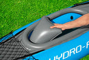 Bestway Hydro-Force Cove Champion | 1 Person Inflatable Kayak Set with Hand Pump, Paddles, Carry Bag, Blue, Blue, Grey, 275 x 81 x 45 cm