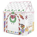 Easy Playhouse Gingerbread House - Kids Art & Craft for Indoor Fun, Color Favorite Holiday Sweets & Winter Friends– Decorate & Personalize a Cardboard Fort, 32" X 26. 5" X 40. 5" - Made in USA, Age 2+