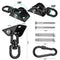 Hammock Hanging kit,360°Rotating 1200 lb Capacity Heavy Duty,Hanger & Swing Hook Snap for Concrete Wood,Hammock,Veranda Seat,Chair,Swing Sets,Yoga and Gym（Without Chain ）