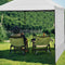 Canopy Sunwall 1pc, Tent Sidewall for 10x10ft Pop Up Canopy Waterproof with Silver Coating for 3M Straight Leg Gazebos Outdoor Instant Canopies, 1 Pack Beige Sidewall Only