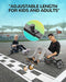 Gyroshoes K2 Hoverboard Seat Attachment with Rear Shock Absorption, Compatible with 6.5" 8" 10" Hoverboard, Hoverboard Go Kart for Kids and Adults with Adjustable Frame Length and All Terrain Wheel
