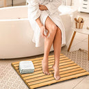 Clevinger Bamboo Bath Mat, Non Slip Shower Mat for Bathroom,Sturdy Waterproof Wooden Floor Bath Duck Board for Easy Storage,Standard Bath mat for Bathroom Showers, Bathtubs, Floors, Indoor and Outdoor Use