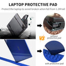 DUSLANG 17 Inch Laptop Backpack for Travel Water Resistant College Backpack for Men Laptop Bag with USB Charging Port, Black, 17Inch, Compact