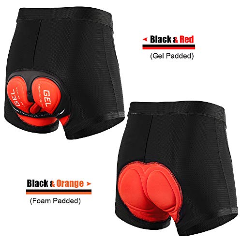 Lixada Men’s Cycling Short 3D Padded Gel Cycling Undershorts Breathable Bicycle Cycling Underwear Bicycle Short