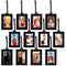 12 Pieces Christmas Hanging Picture Frame Ornaments Hanging Family Photo Frames Display Christmas Tree Decorative Frame for Christmas Photo Picture Tree Display Decorative Table Home Decor