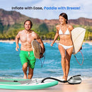 SereneLife Premium Compact Digital Air Pump Compressor with Preset PSI Auto Shut Off for Inflating SUP Paddle Boards, Boats, Rafts, Pool Toys, Water Sports 12V DC Car Connection (SLPUMP10)
