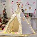 Dalos Dream 5 Poles Gaint Kids Teepee Tent -100% Natural Canvas Children Play Tent-Lace …