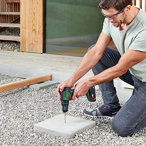 Bosch Home & Garden 18V Cordless Brushless Impact Hammer Drill Driver With 2.5Ah Battery, Charger and Case, 2 Speed, 20 Torque Settings, 60Nm, 13mm Metal Chuck