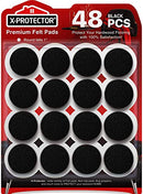 Felt Furniture Pads X-PROTECTOR - 48 Premium Felt Pads Floor Protector - Chair Felts Pads for Furniture Feet Wood Floors - Best Furniture Pads for Hardwood Floors - Protect Your Wood Floors!