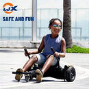 LJX Hoverboard Seat Attachment, Go Kart, Hoverboard Accessories for 6.5” 8” 10” Hoverboard, Wider Seat, Suitable for All Ages (Pink)