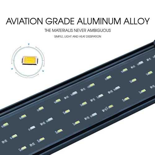 40/60/90Aquarium Light Lighting Full Spectrum Aqua Plant Fish Tank Bar LED Lamp (For40-60CM Tank)