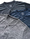3 Pack: Mens Polo Shirts, Business Casual Golf Henley Work Shirts for Men, Collarless Short Sleeve Stylish Athletic Tshirts, Heather Gray/Navy/Black, 5X-Large