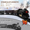 TOYANDONA Electric Train Set for Kids, Battery-Powered Train Toy Set with Smokes, Lights & Sound Include 4 Cars and 18 Tracks, Classic Toy Train Set Gifts for 3 4 5 6 Years Old Boys Girls