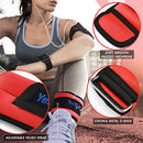 Yes4All HWD8 Neoprene Weight Cuffs, 4.5 kg Pair = 2 x 2.25 kg, Red