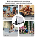 10/12 Inch Mobile Phone Magnifying Screen, Mobile Phone Magnifying Glass Projector Screen with Foldable Stand Holder, Screen Amplifier for Movies, Videos and Games, Compatible with All Smartphones