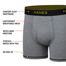 Hanes Boys' Mesh Boxer Briefs, 6-Pack, Moisture-Wicking Cotton Blend Mesh Briefs, 6-Pack (Color/Pattern May Vary), Assorted, Medium