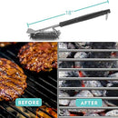 Grill Brush and Scraper – Safe Stainless Steel Grill Cleaning Brush for Gas Grill Charcoal Infrared Porcelain Weber – Fit for All Grilling Grates/BBQ Accessories Grill Cleaner