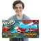 Hasbro NERF DinoSquad - Tricera-Blast Dart Blaster - US Version - TriceraTops Dinosaur Design - Break-Open 3-Dart Loading - 12 Official NERF Darts - Dart Storage - Toys for Kids - F0803 -Ages 8+
