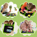 ZCOINS Erasable Doodle Book Set, Children's Educational DIY Portable Graffiti Blackboard Drawing Board, Gifts for 3-8 Years Old Boys Girls (14 Pages+ 12 Pens+ 6 Copy Templates, Dinosaur Style)