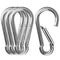 4 Pack 5½ inches Heavy Duty Carabiners Hook, 304 Stainless Steel Outdoors Clips, Load 660 lb Weight Strong Large Spring Snap Hook for Hammocks, Punching Bags, Swing Chairs, Gym Equipment