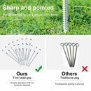 Anturnpet Tent Stakes Threaded - 15Pcs Heavy Duty Tent Pegs, Screw Style, Glow-in-The-Dark, 4 Pack Tent Rope with Aluminum Cord Adjuster +Hex Drill Bit + Storage Bag, for Set Up Tent