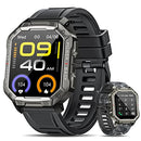 Military Smart Watch for Men (Answer/Make Call), 2023 Newest 1.83" Waterproof Tactical Smartwatch for Android iOS iPhones, Bluetooth Call Outdoor Sports Fitness Tracker with Heart Rate, Pedometer