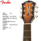 Fender FA-235E Concert Acoustic Guitar, with 2-Year Warranty, 3-Color Sunburst