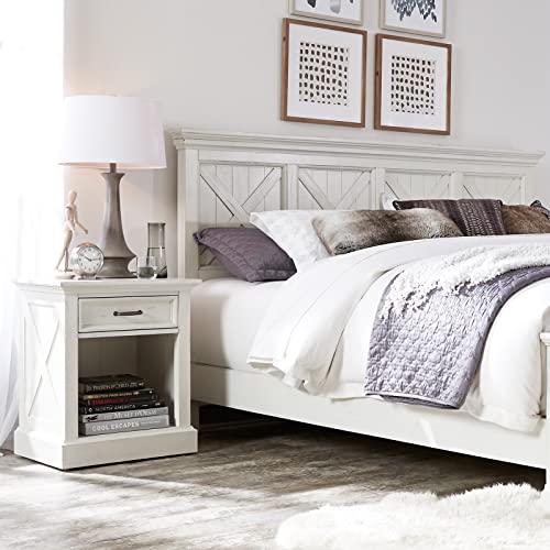 Seaside Lodge White King Headboard by Home Styles