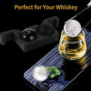 Koreal Ice Ball Maker,6cm Round Ice Ball Cube Trays,Whiskey Ice Ball with Storage Bag,Reusable & BPA Free,for Whiskey,Cocktails and Drinks