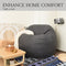 YuppieLife Durable Bean Bag Chair Cover, 4Ft Sack, Dark Grey (No Filler)