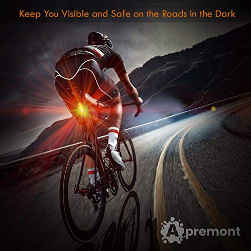 450 Lumen Bike Lights Front and Back Set - Bicycle Accessories for Night Riding - USB Rechargeable Bike Light Set, Waterproof, LED Safety Flashlight Cycling Accessories - Adult Kid MTB Helmet