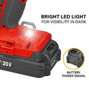 TOPEX 20V 5 IN1 Power Tool Combo Kit Cordless Drill Driver Sander Electric Saw w/ 2 Batteries & Tool Bag