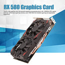 Graphics Card, RX 580 8GB GDDR5 256bit Gaming Graphics Card with 2 Cooling Fans, 16 PCI Express 3.0 Computer Graphics Card for Gaming PC, 7000MHz Core Frequency