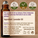 Gya Labs Lavender Essential Oil Roll-On (10ml) - Relaxing, Floral Scent